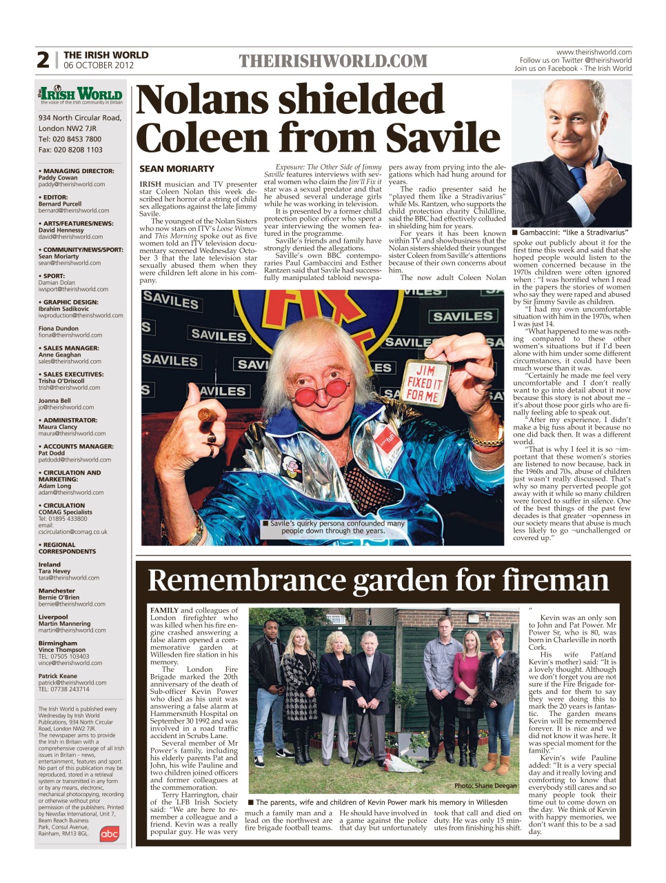 Irish World Preview Pages