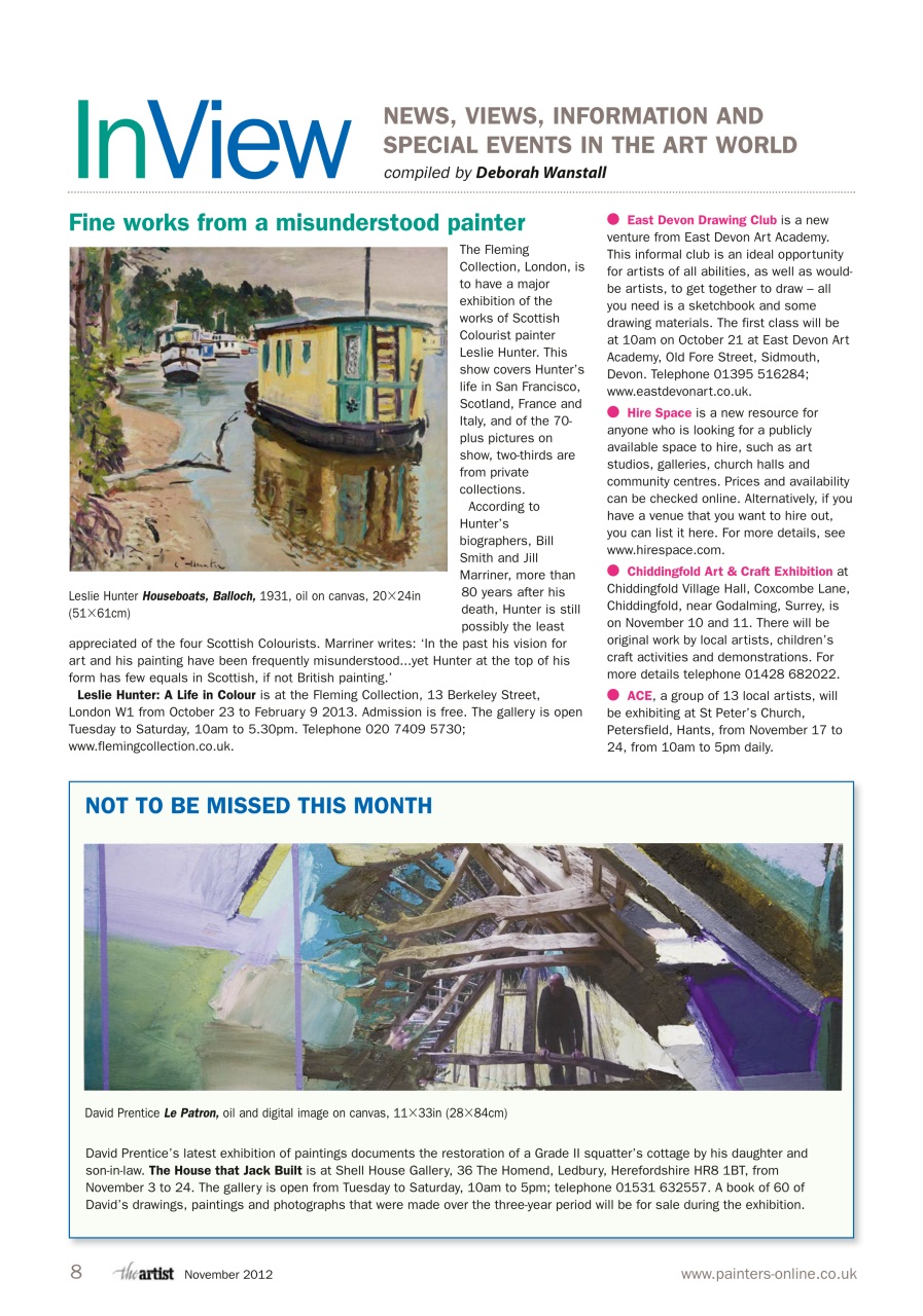 The Artist Preview Pages