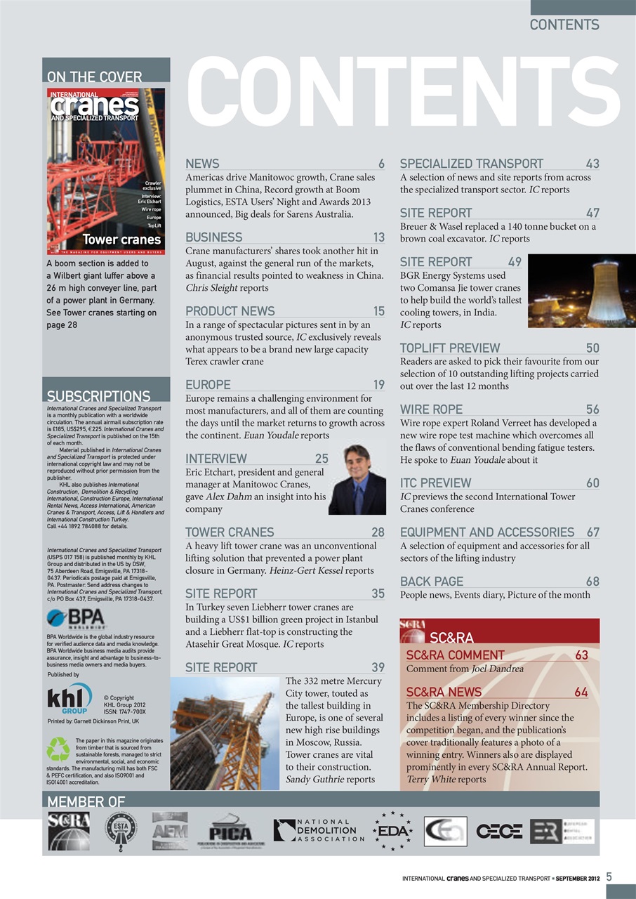 Int. Cranes and Specialized Transp Preview Pages