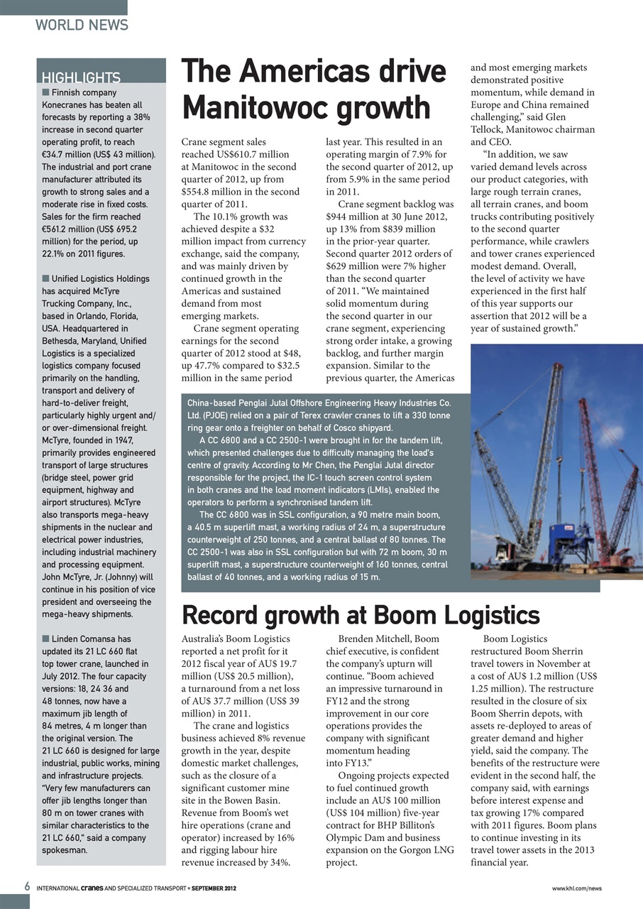 Int. Cranes and Specialized Transp Preview Pages