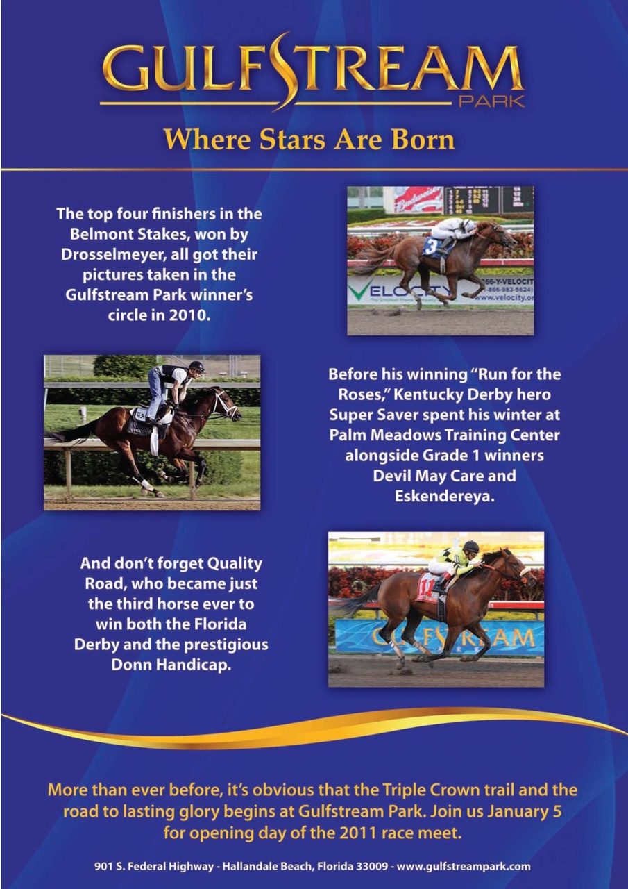 North American Trainer Magazine - horse racing Preview Pages