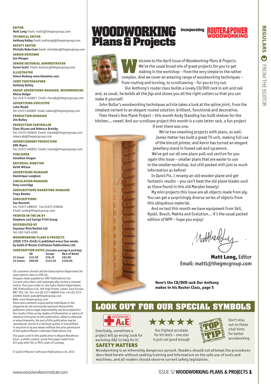Woodworking Crafts Magazine Preview Pages