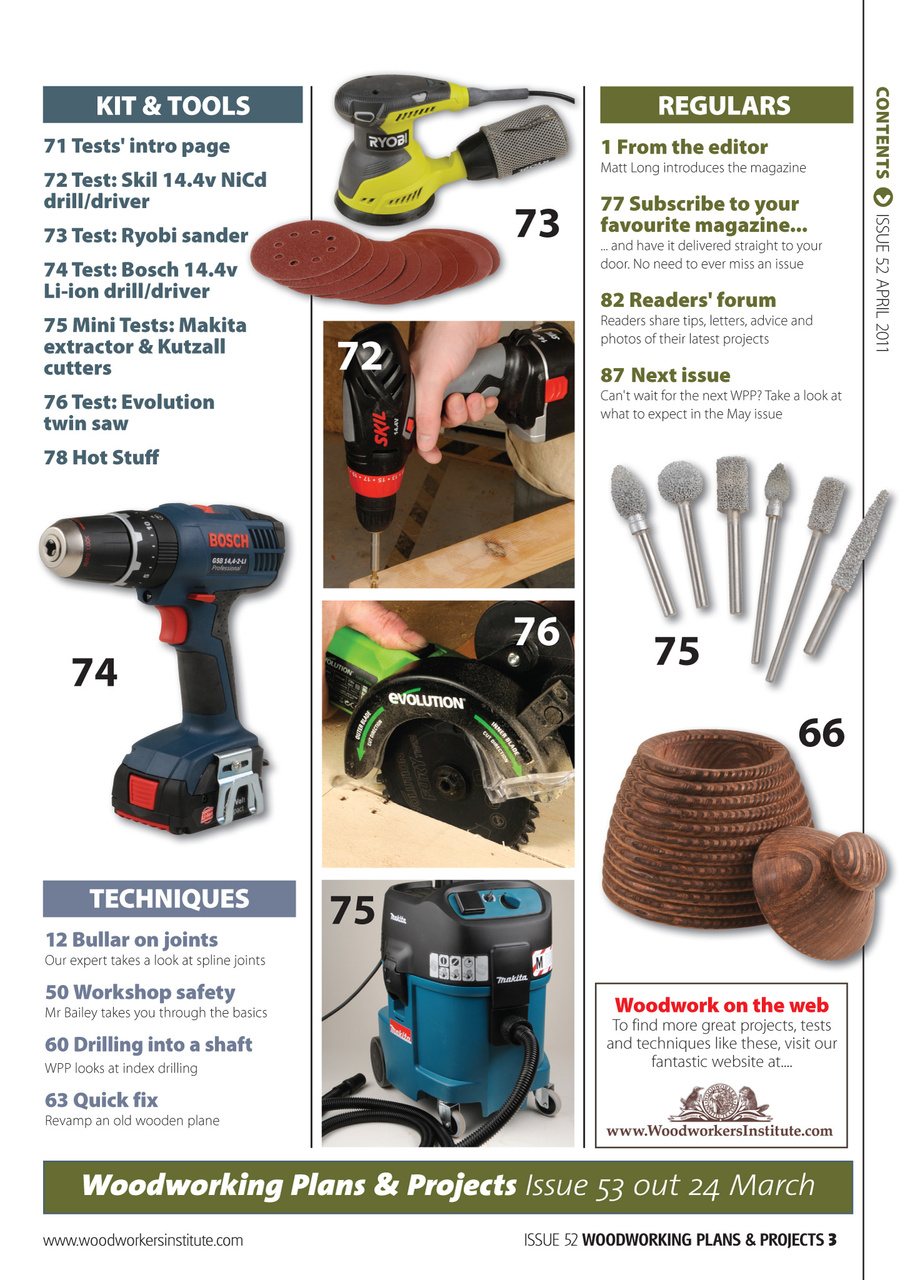 Woodworking Crafts Magazine Preview Pages