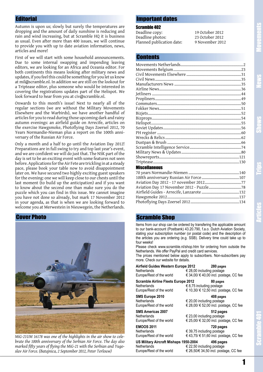 Scramble Magazine Preview Pages