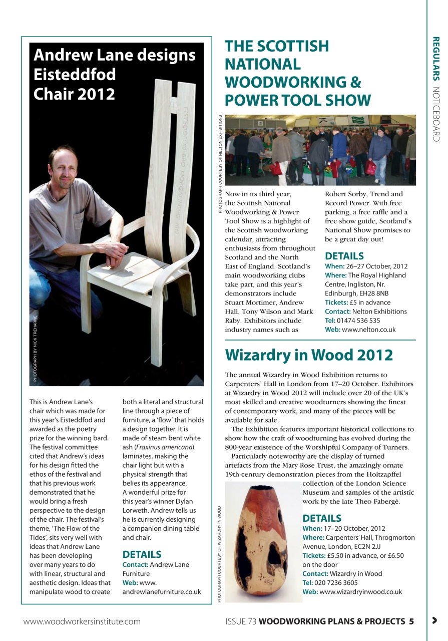 Woodworking Crafts Magazine Preview Pages