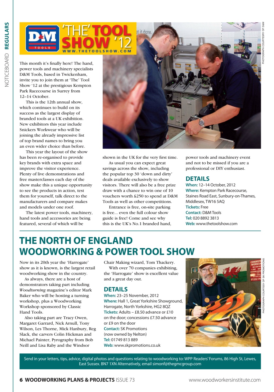 Woodworking Crafts Magazine Preview Pages