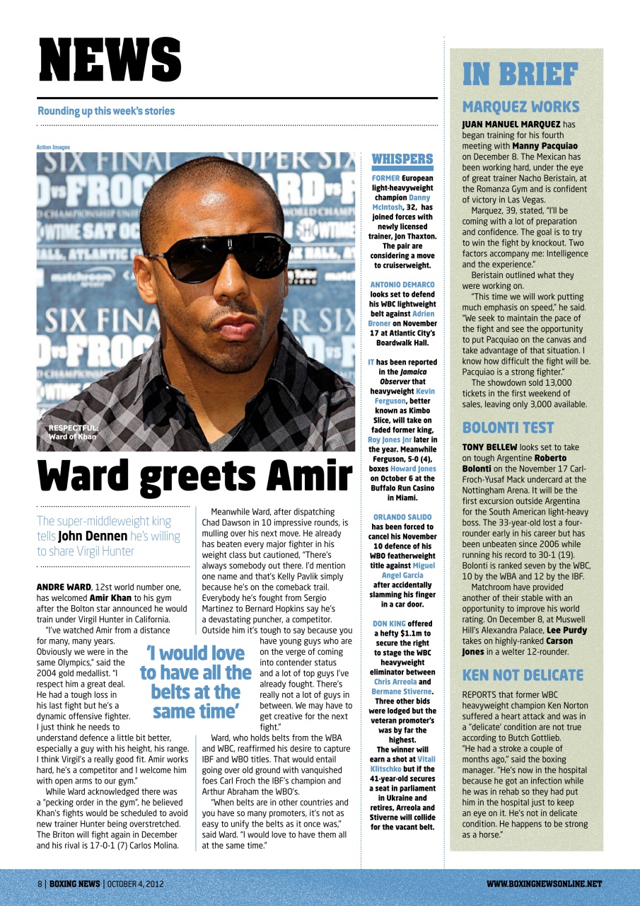 Boxing News Preview Pages