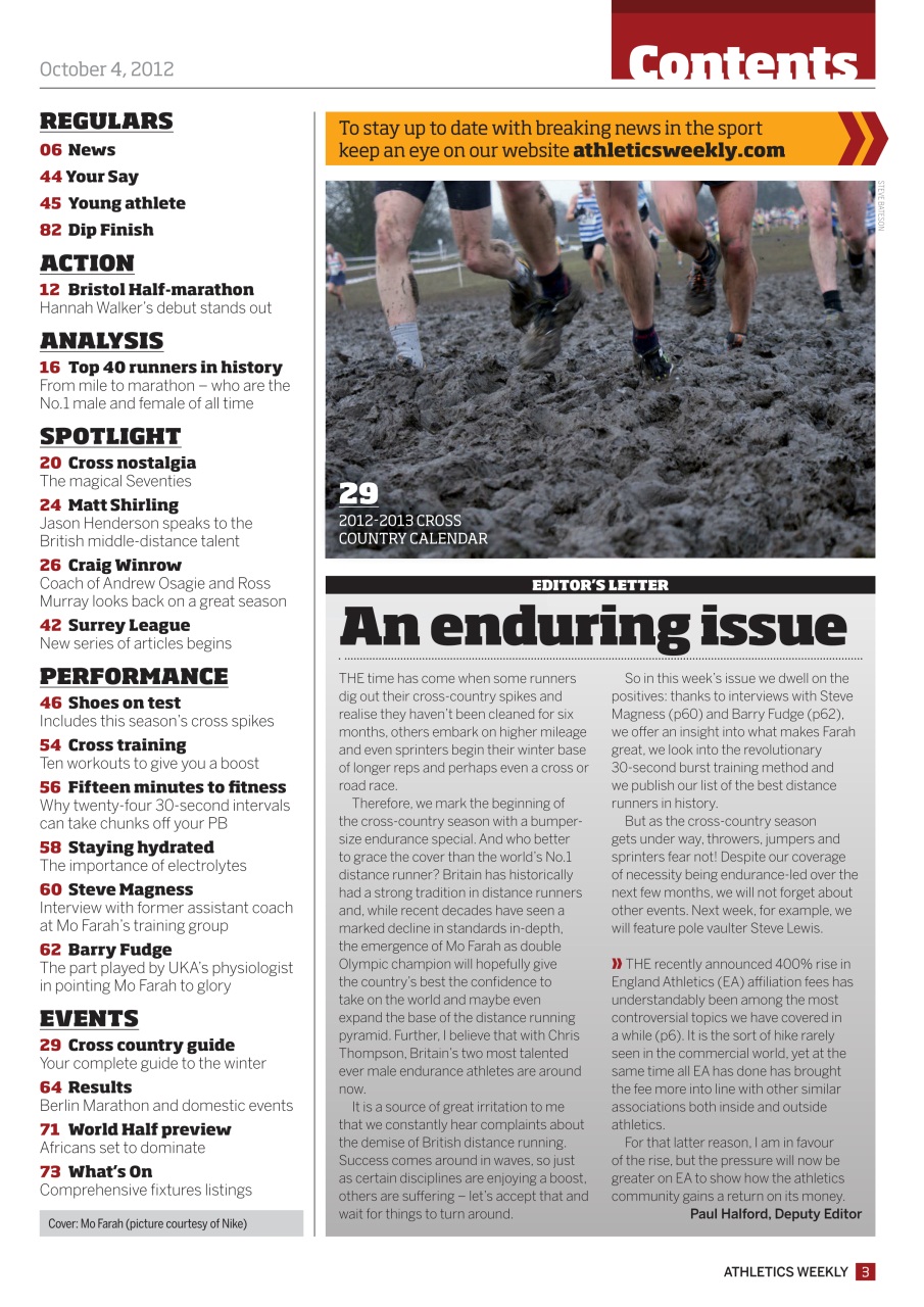 AW – Athletics Weekly Magazine Preview Pages