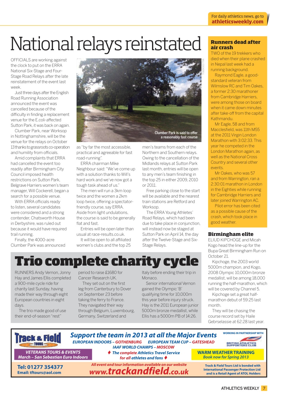 AW – Athletics Weekly Magazine Preview Pages