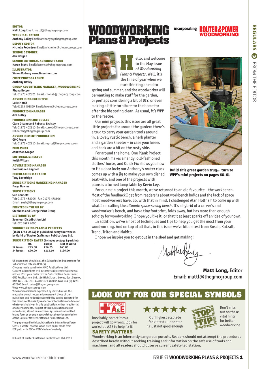 Woodworking Crafts Magazine Preview Pages