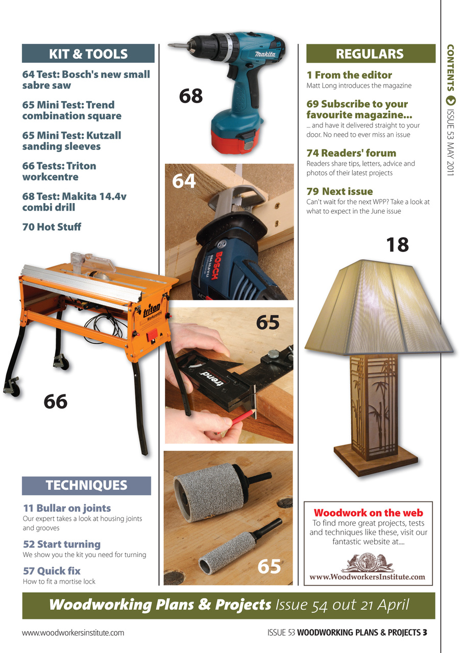 Woodworking Crafts Magazine Preview Pages