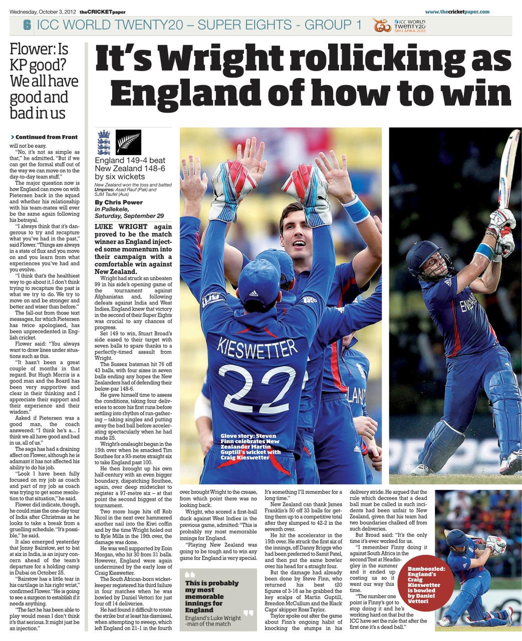 The Cricket Paper Preview Pages