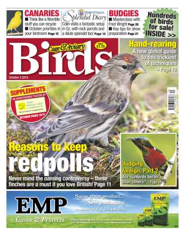 Cage & Aviary Birds issue Cage & Aviary 3 October 2012