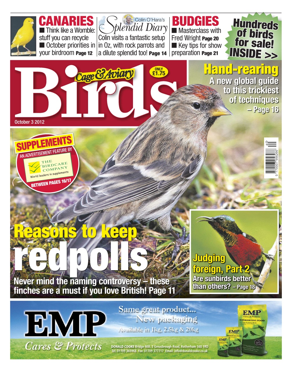 Cage & Aviary Birds Preview Pages