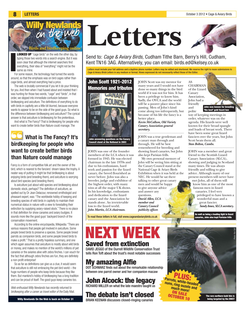 Cage & Aviary Birds Preview Pages