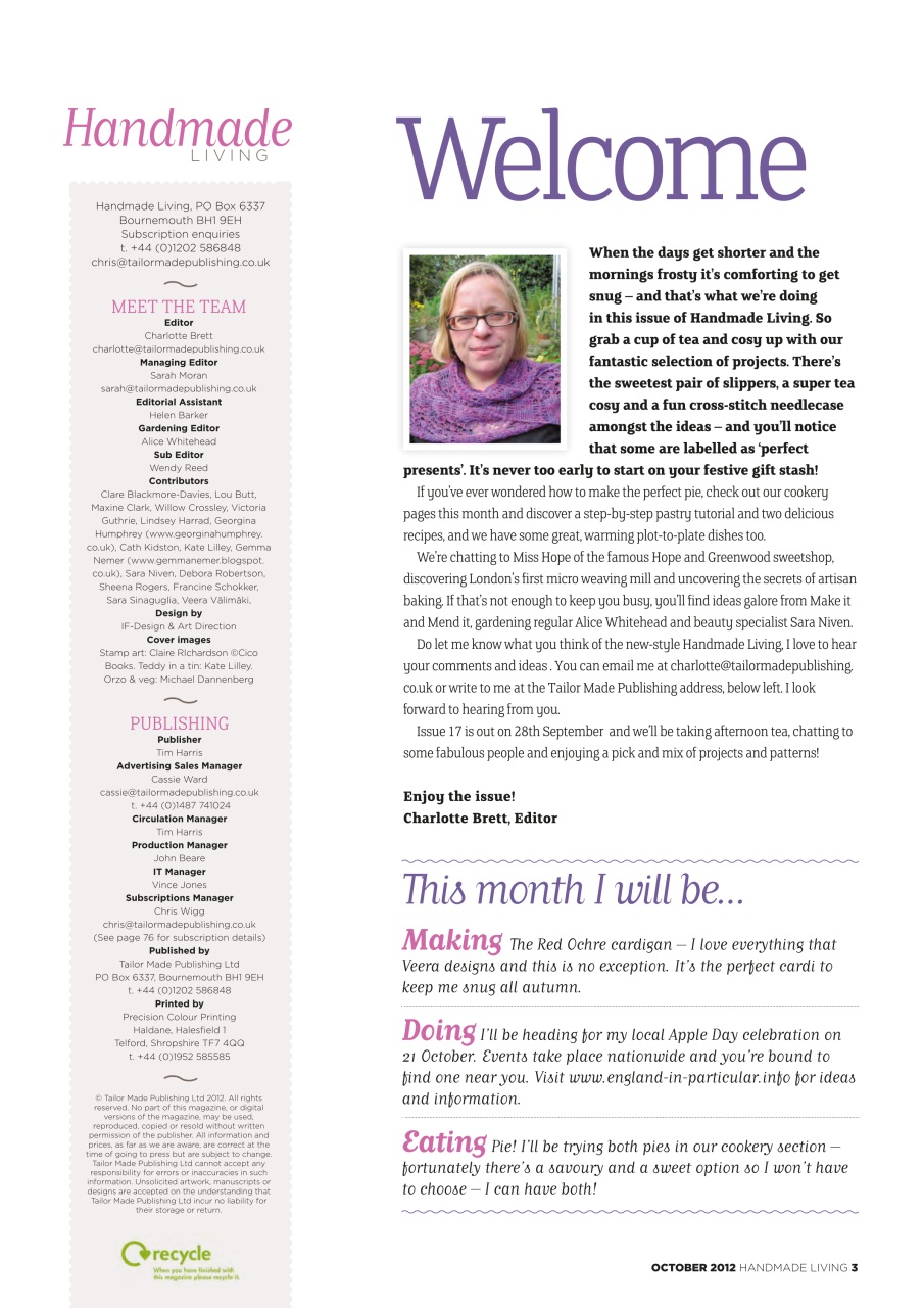 Handmade Living Preview Pages