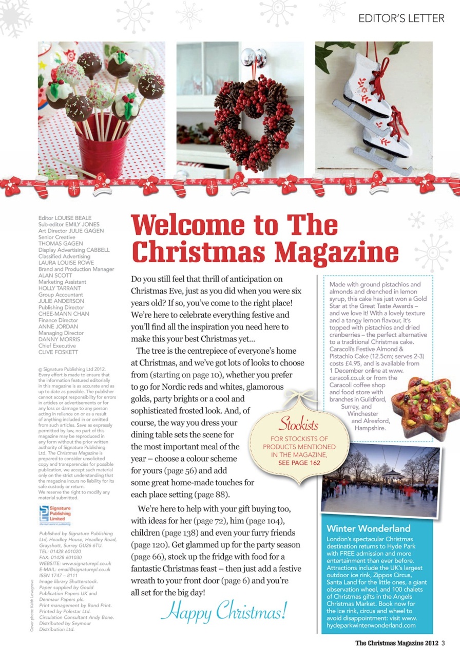 The Christmas Magazine Preview Pages