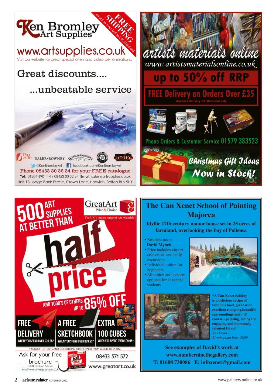 Leisure Painter & The Artist Preview Pages