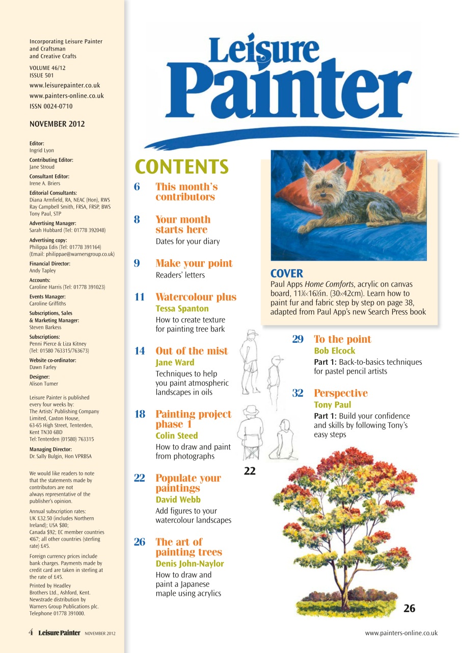 Leisure Painter & The Artist Preview Pages