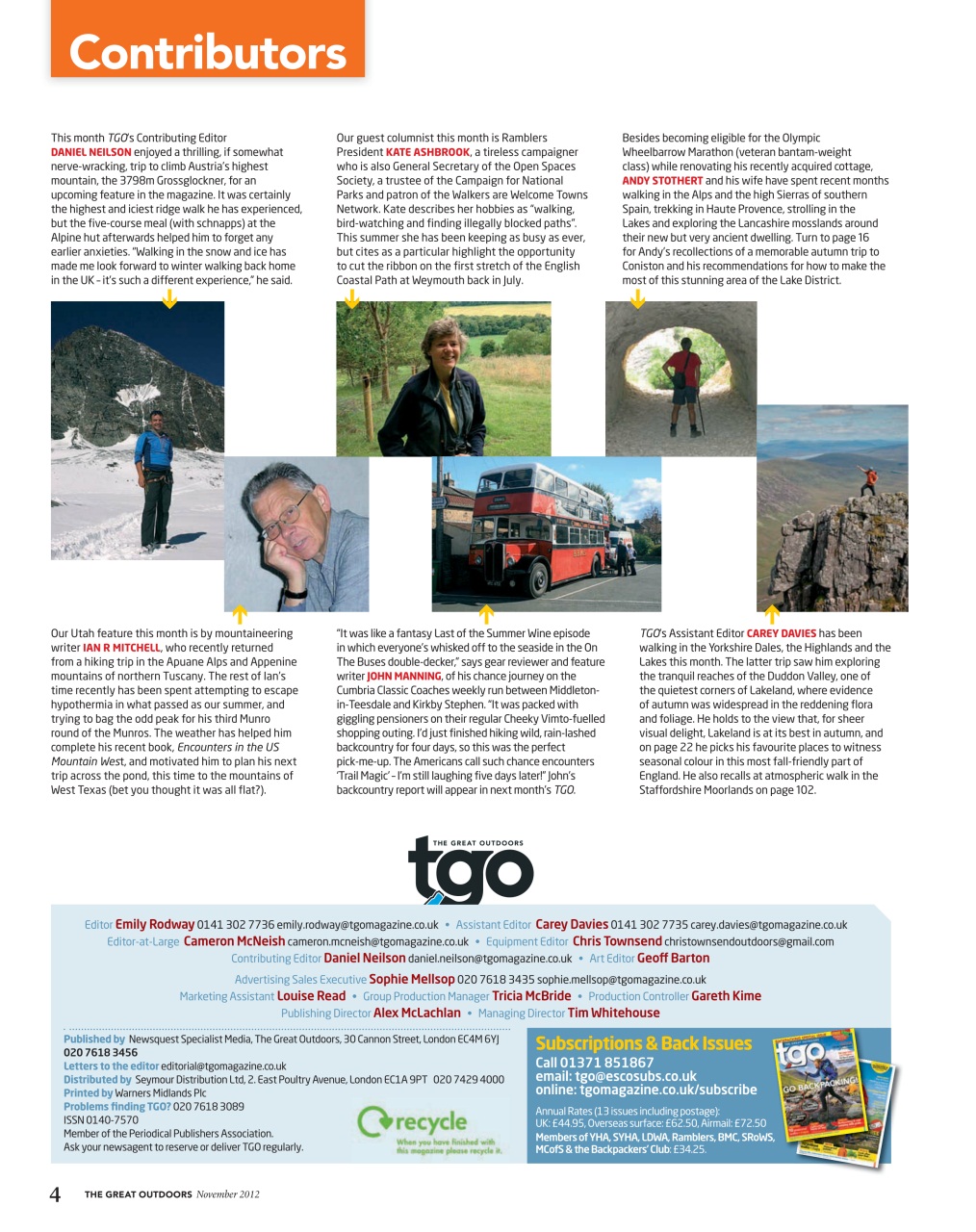 TGO - The Great Outdoors Magazine Preview Pages