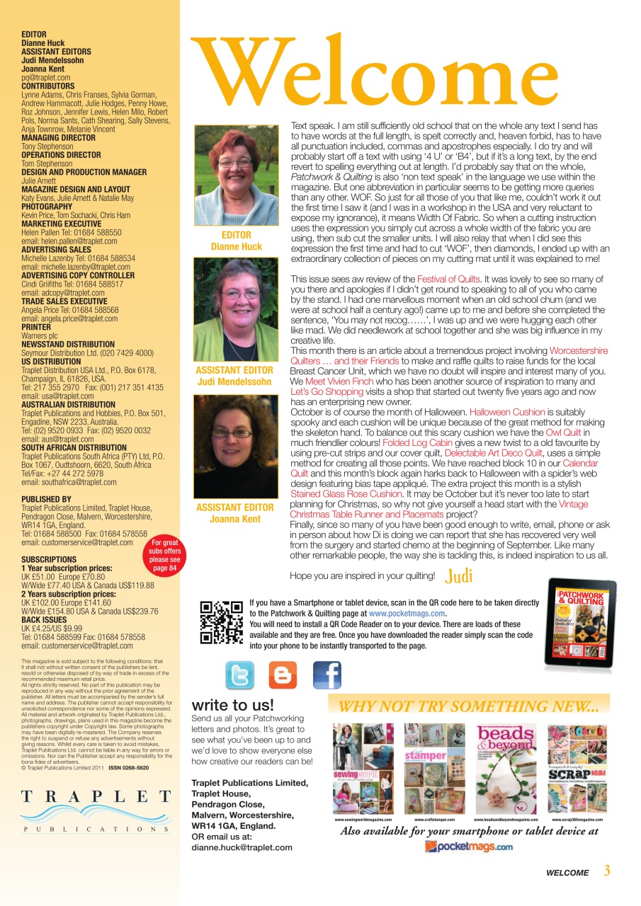 Patchwork and Quilting Preview Pages