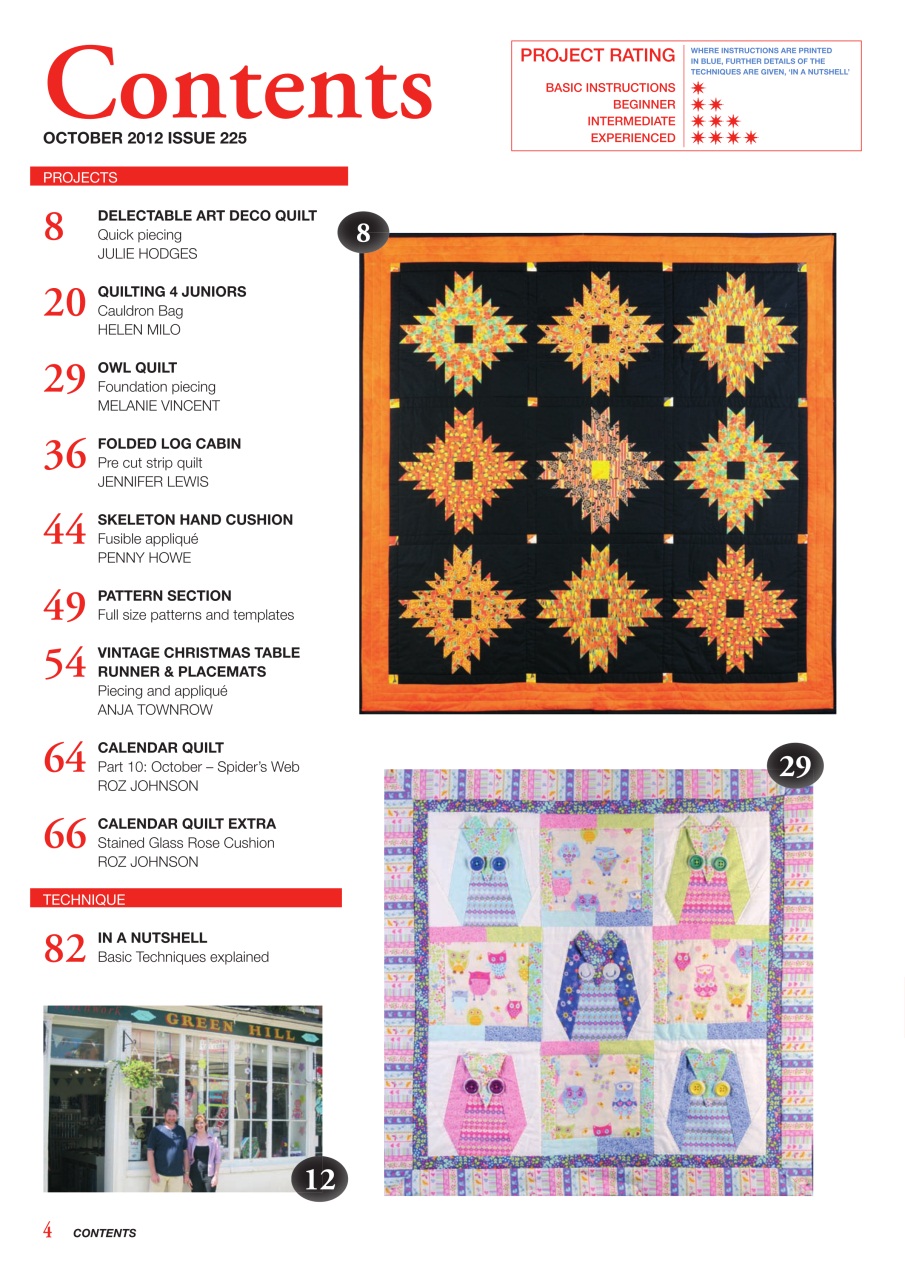 Patchwork and Quilting Preview Pages