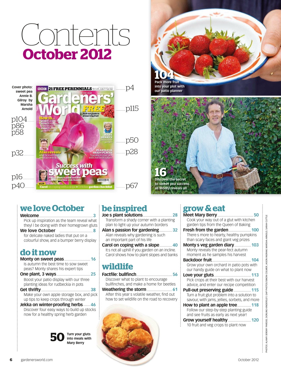 BBC Gardeners’ World Magazine Preview Pages