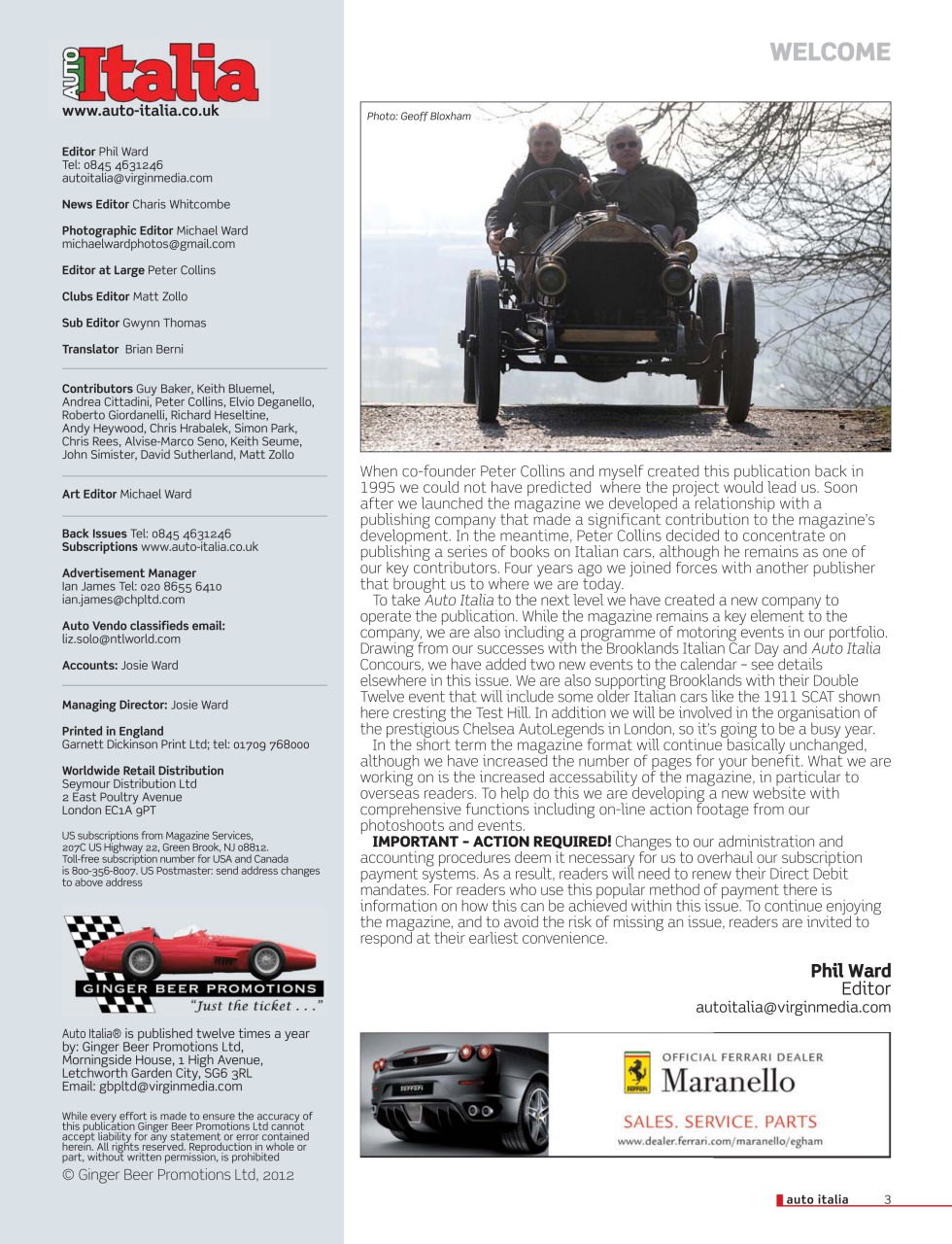 AutoItalia Magazine Preview Pages