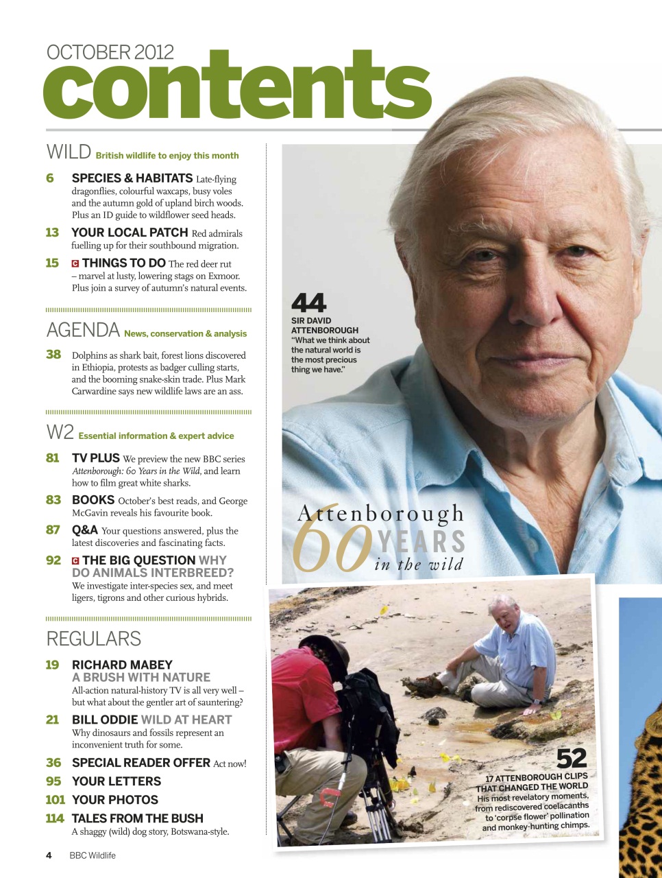 BBC Wildlife Magazine Preview Pages