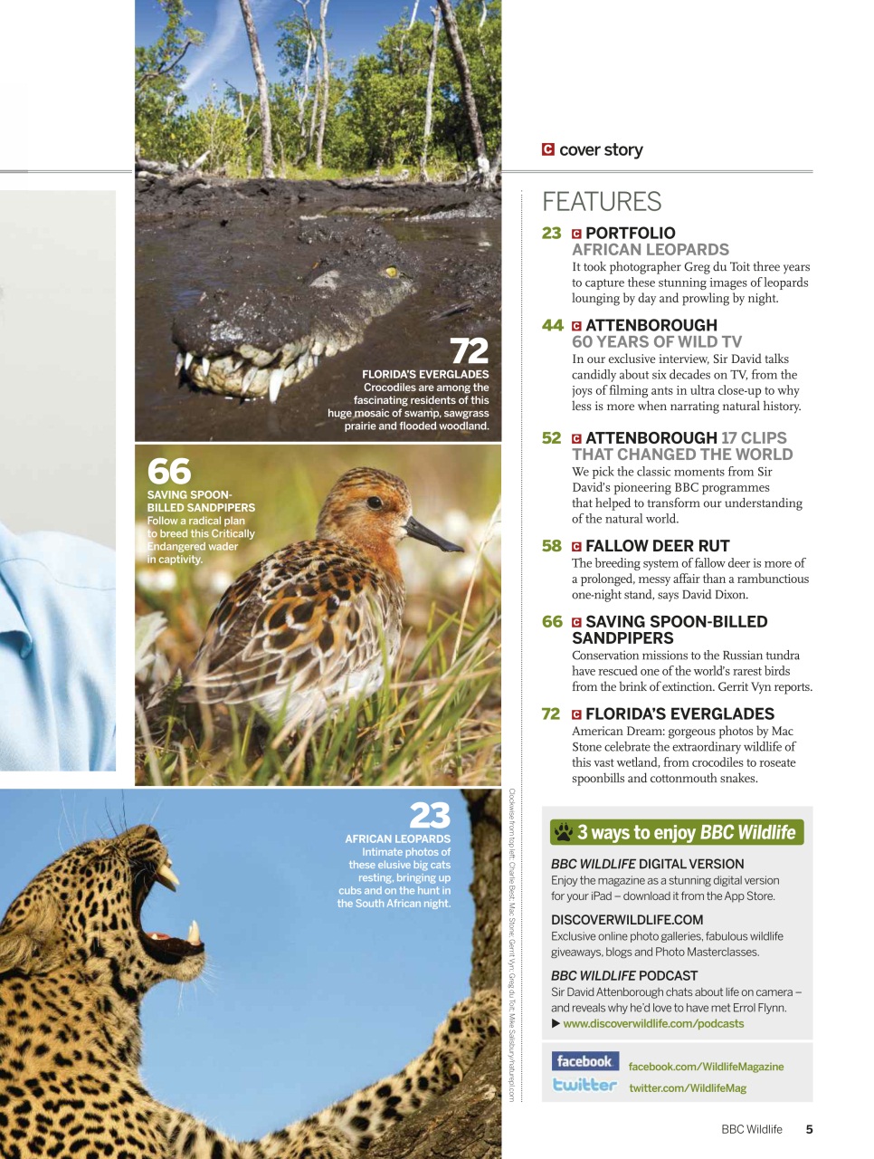 BBC Wildlife Magazine Preview Pages