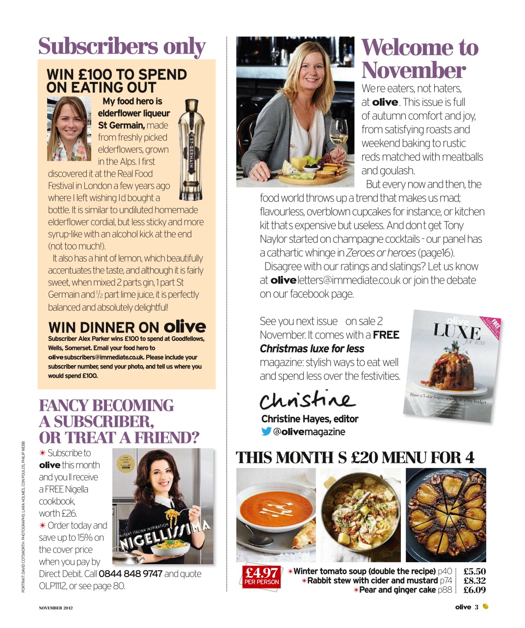 Olive Magazine Preview Pages