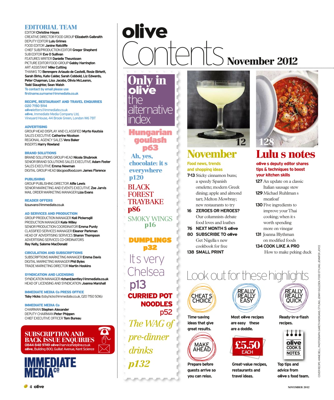 Olive Magazine Preview Pages