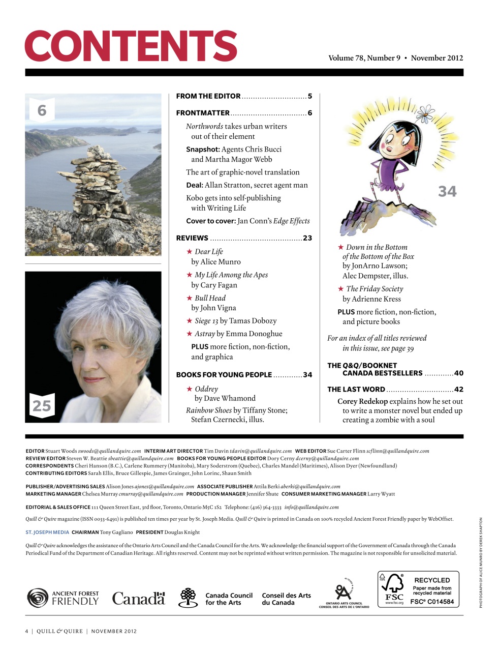 Quill & Quire Preview Pages