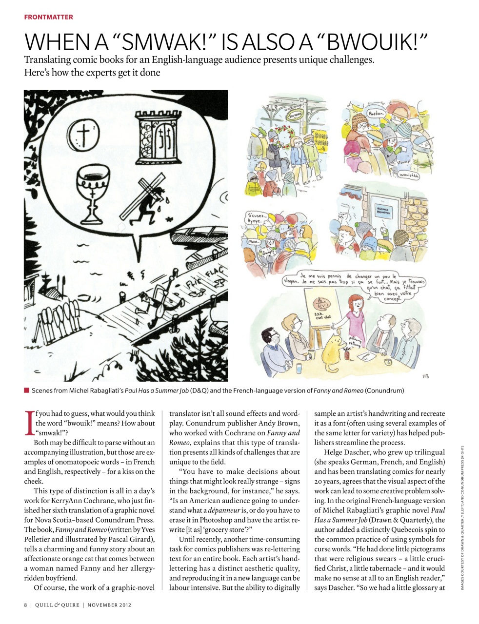 Quill & Quire Preview Pages