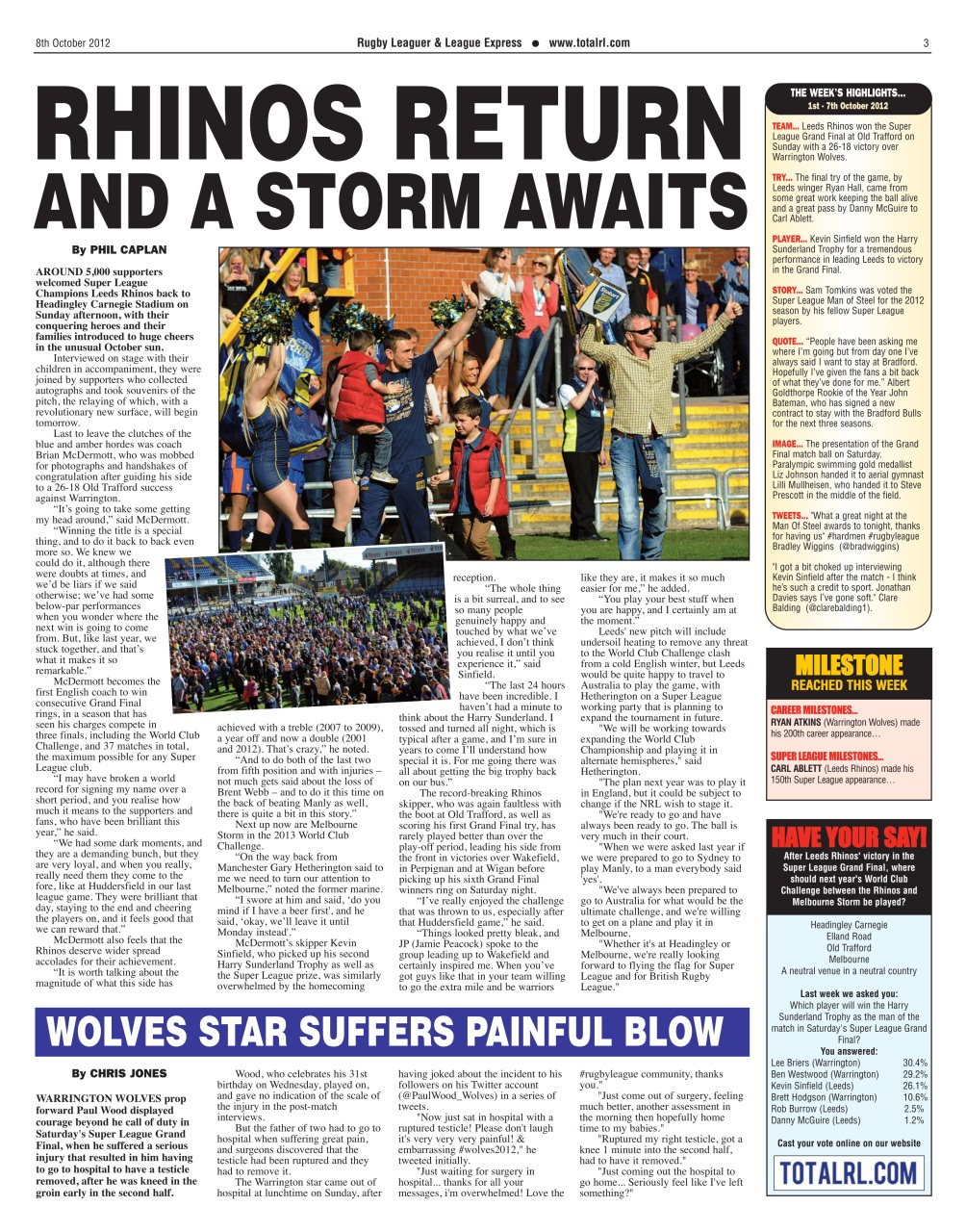 League Express Preview Pages