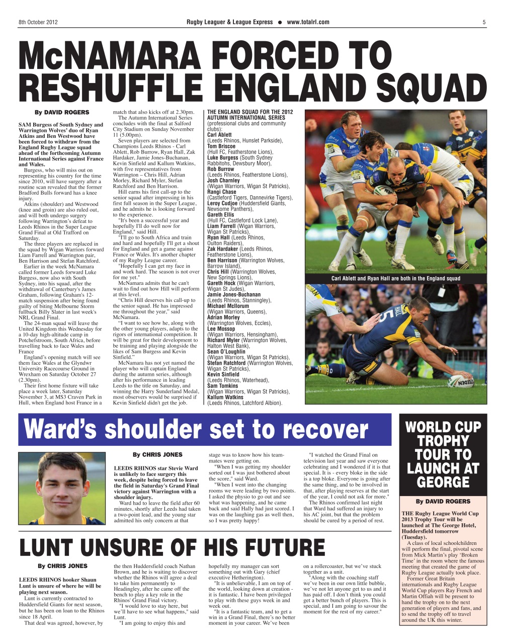 League Express Preview Pages