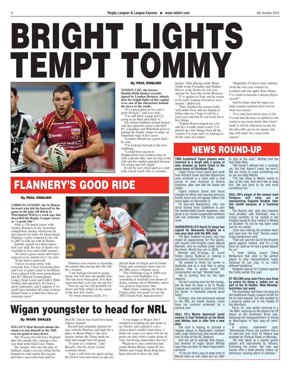 League Express Preview Pages