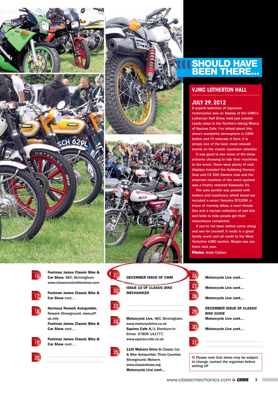 Classic Motorcycle Mechanics Preview Pages