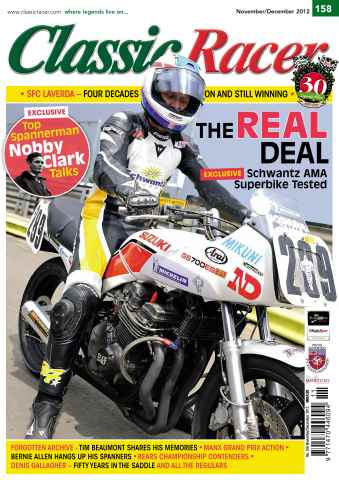 Classic Racer issue November - December 2012