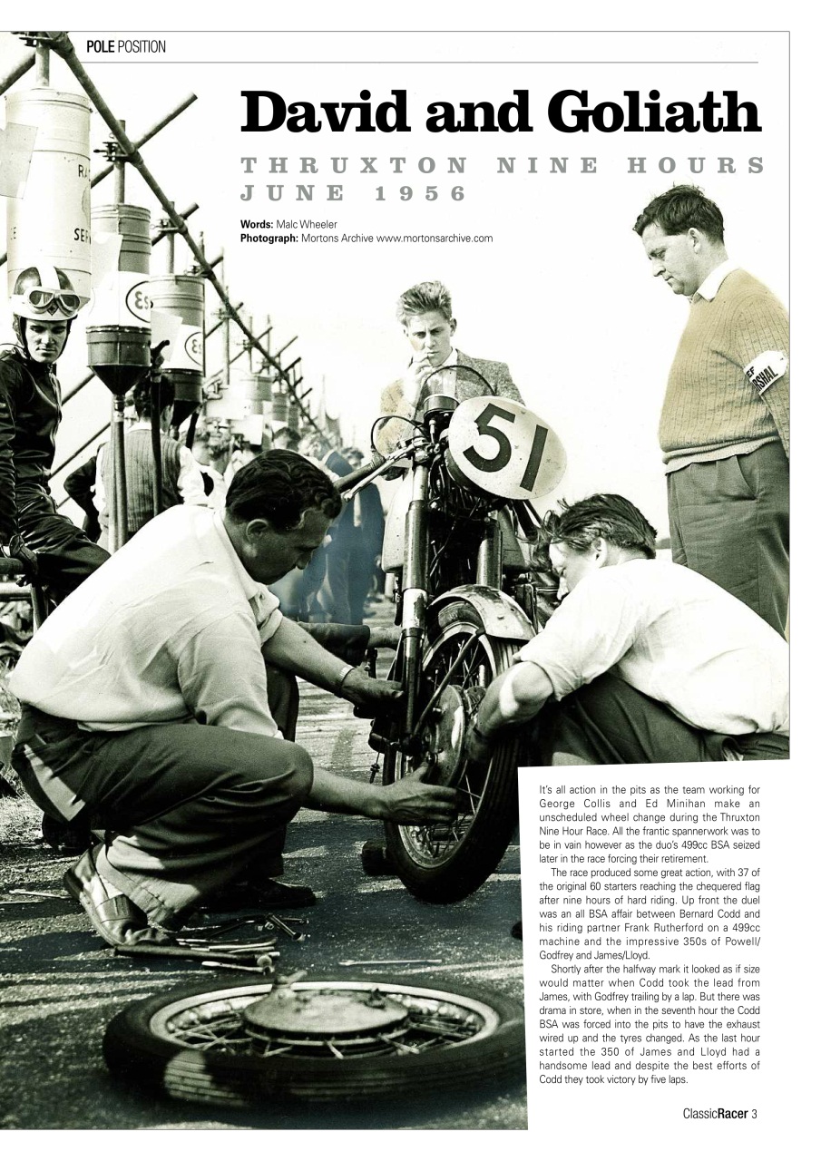 Classic Racer Preview Pages