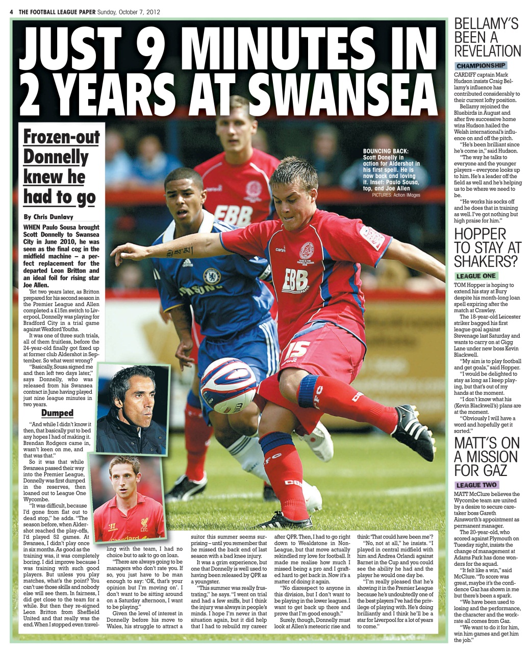 The Football League Paper Preview Pages