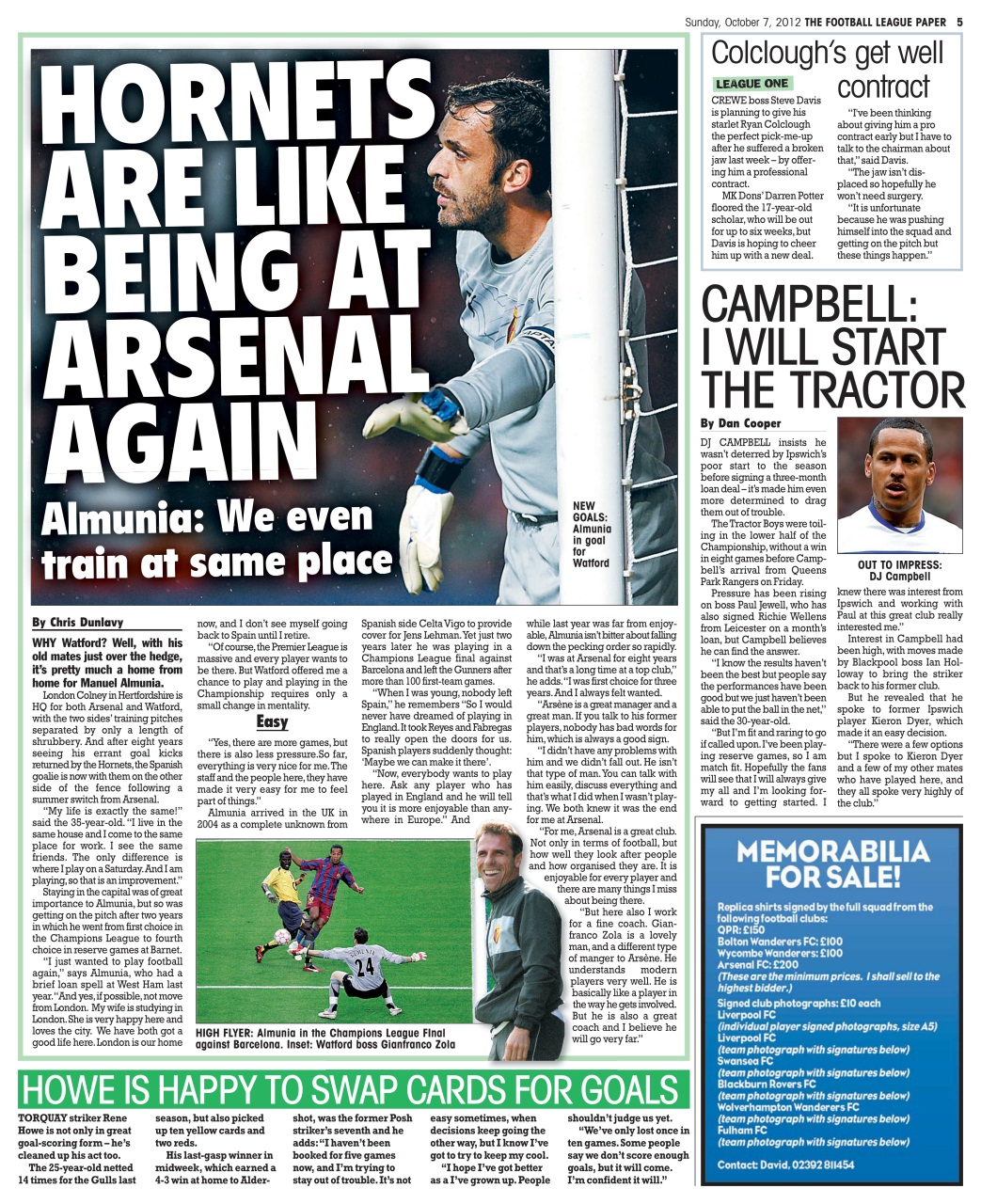 The Football League Paper Preview Pages