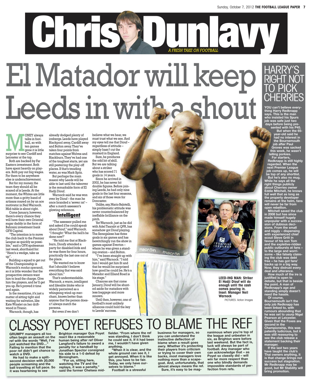 The Football League Paper Preview Pages