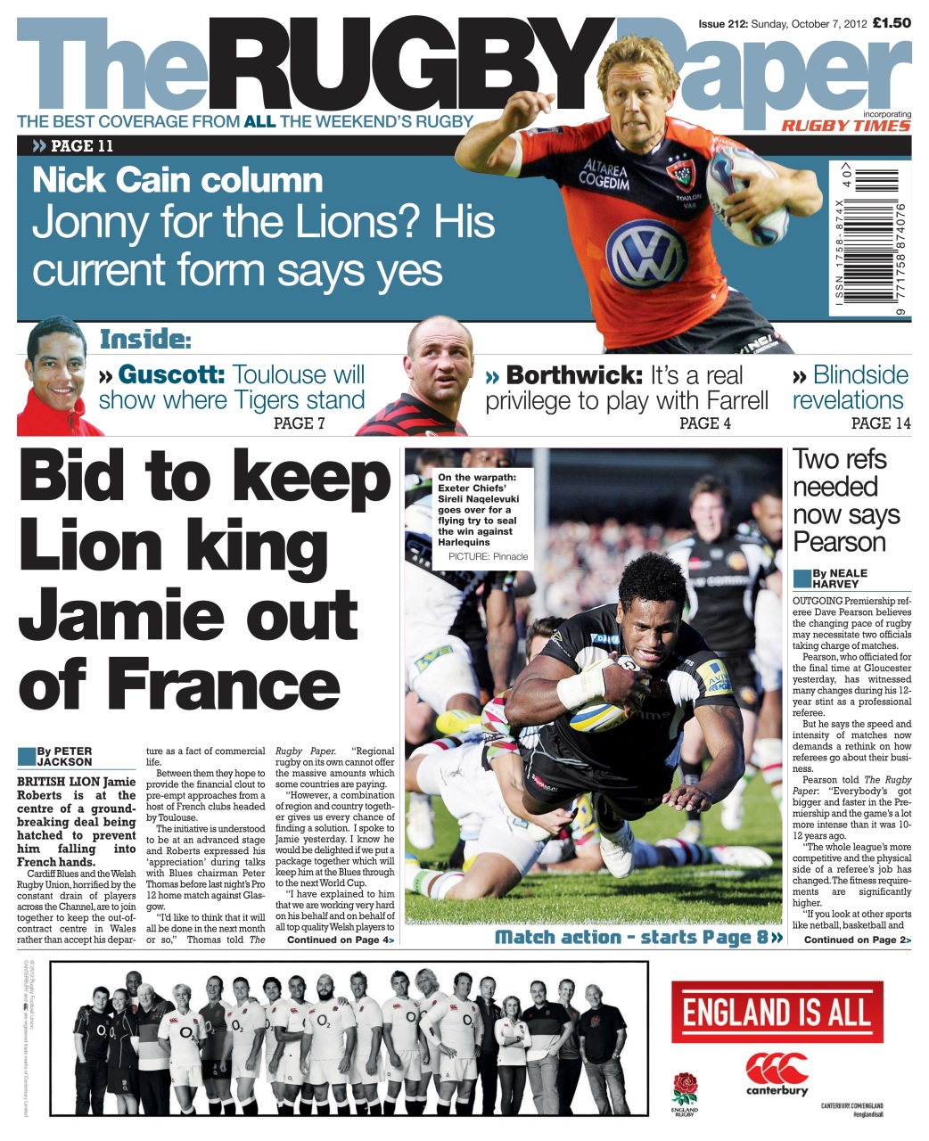 The Rugby Paper Preview Pages