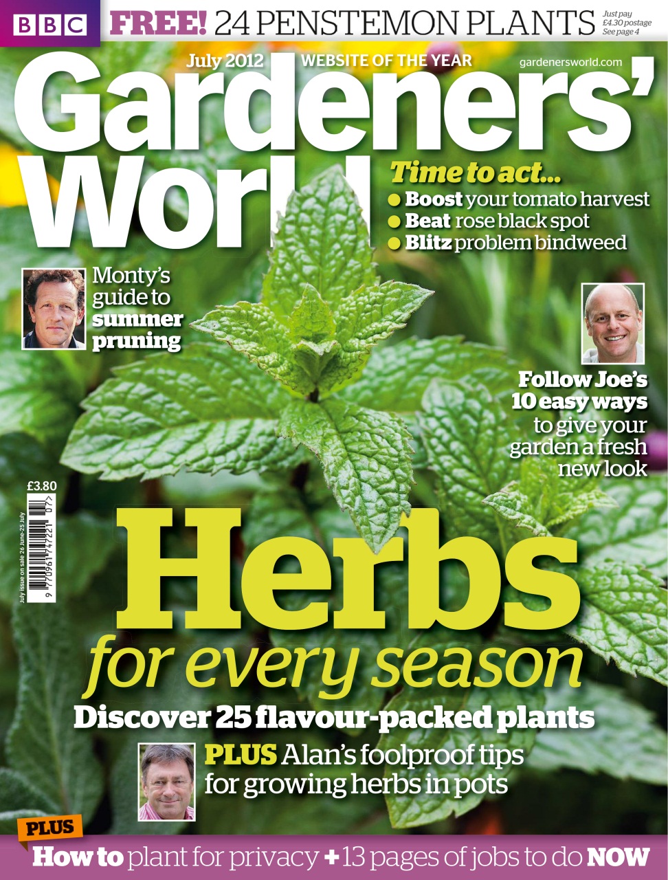 BBC Gardeners’ World Magazine Preview Pages