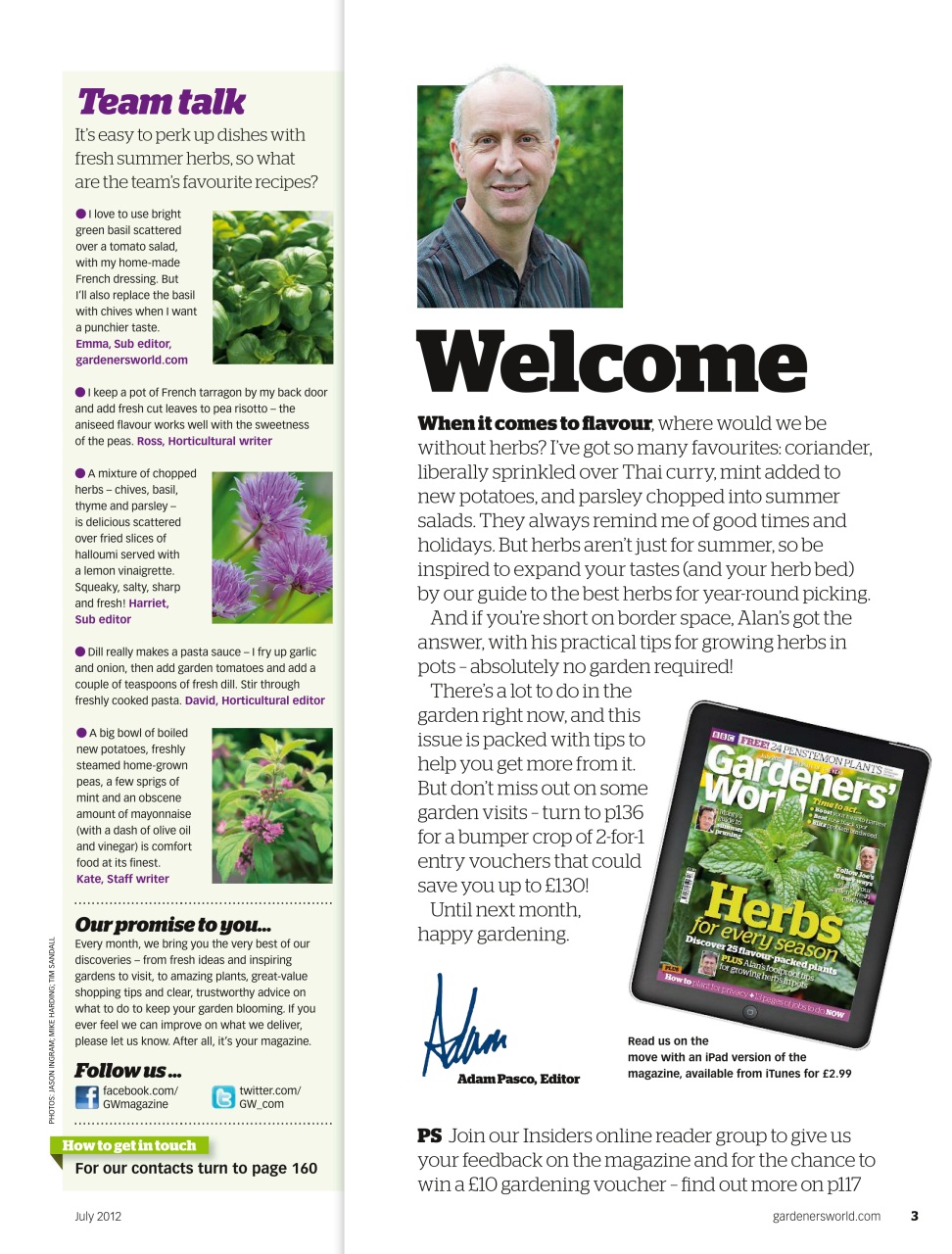 BBC Gardeners’ World Magazine Preview Pages