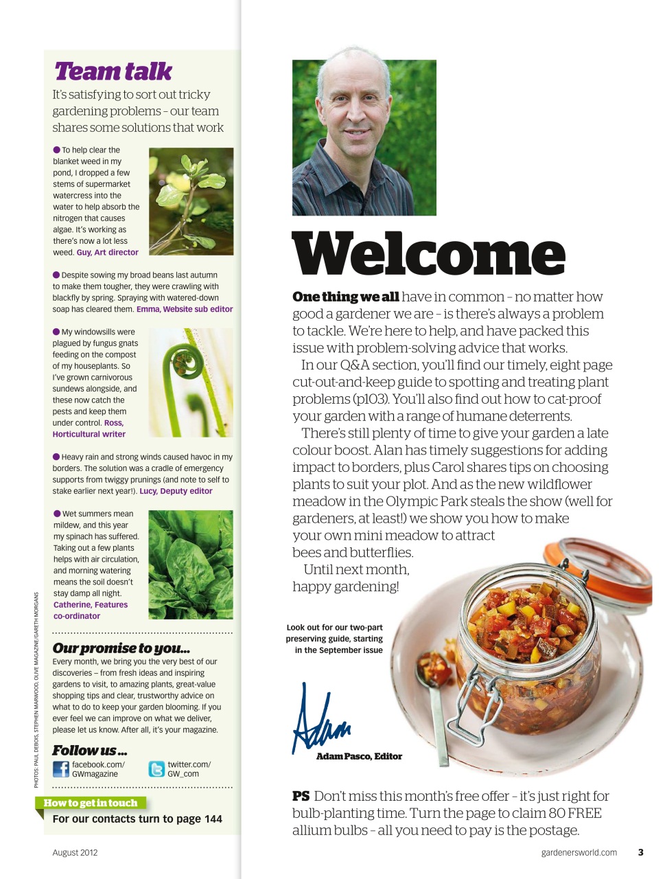 BBC Gardeners’ World Magazine Preview Pages