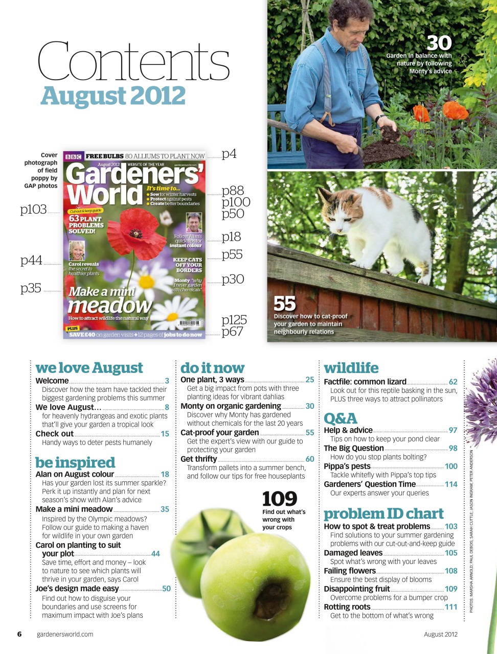 BBC Gardeners’ World Magazine Preview Pages