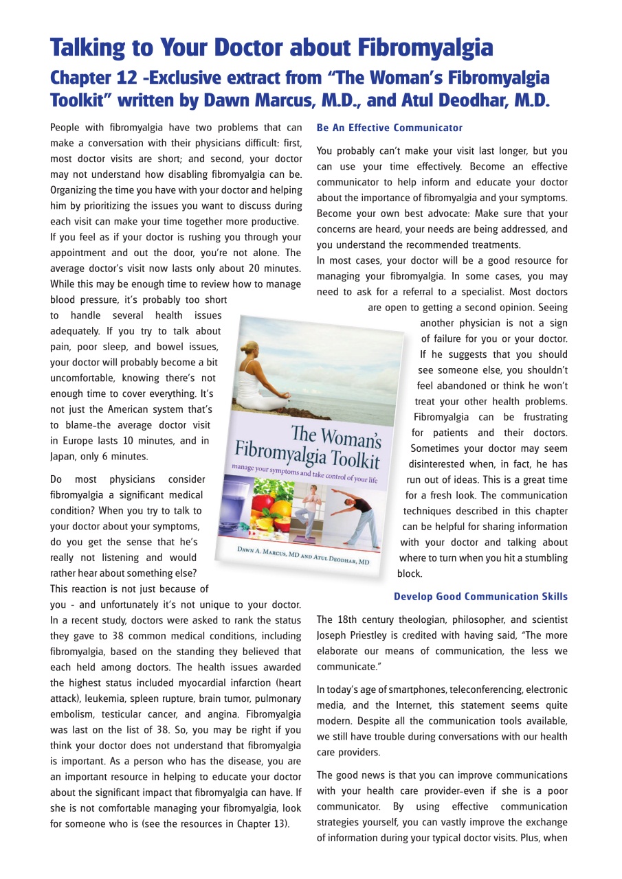 Fibromyalgia Magazine Preview Pages