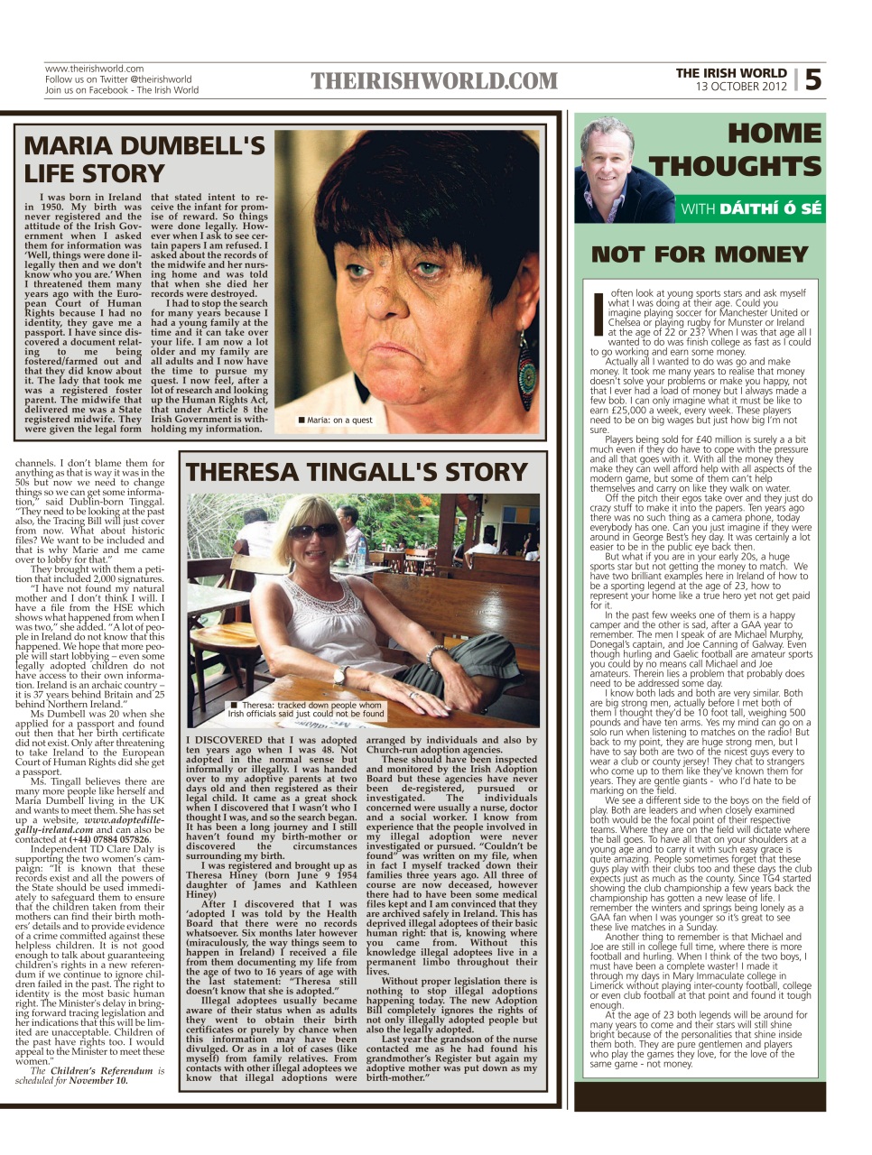 Irish World Preview Pages